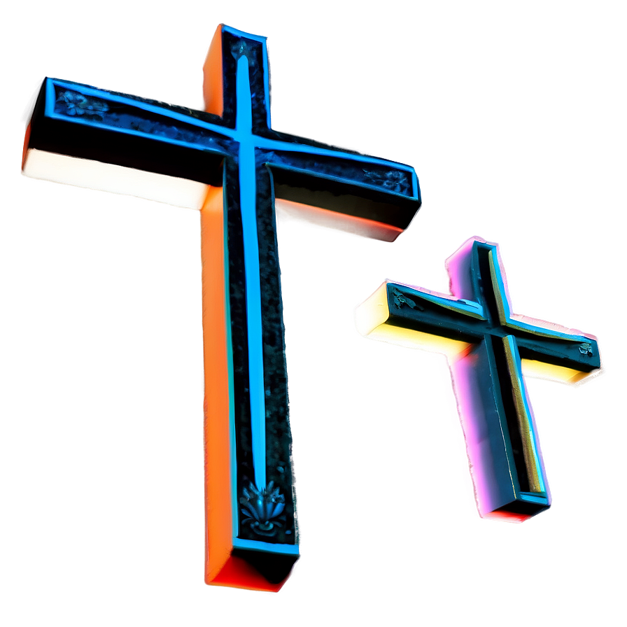 3d Cross Outline Png Jto8