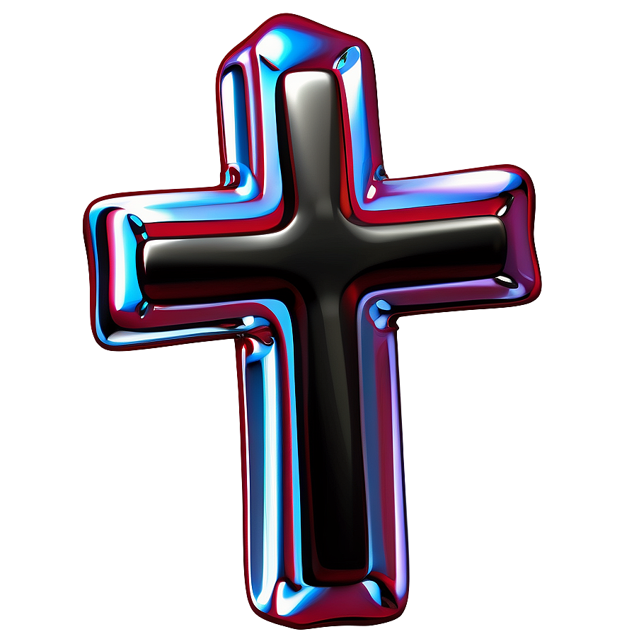 3d Cross Outline Png Xsf