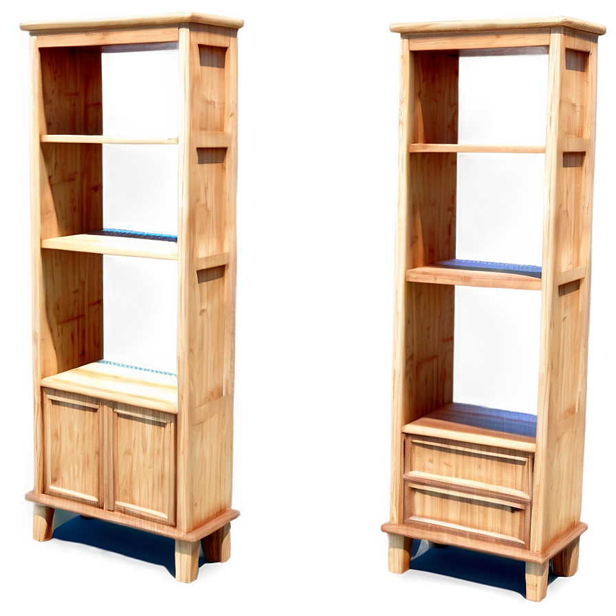 3d Empty Bookshelf Png Tal