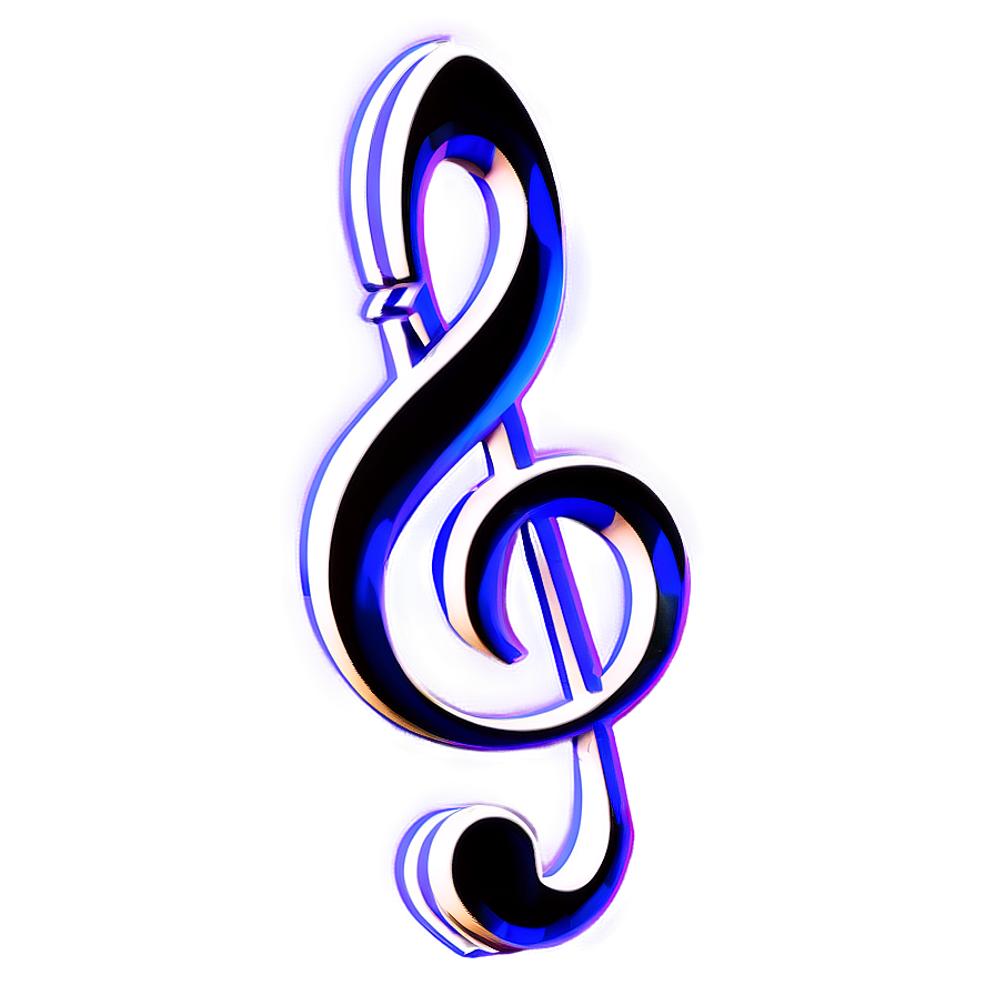 3d G Clef Png Fmp