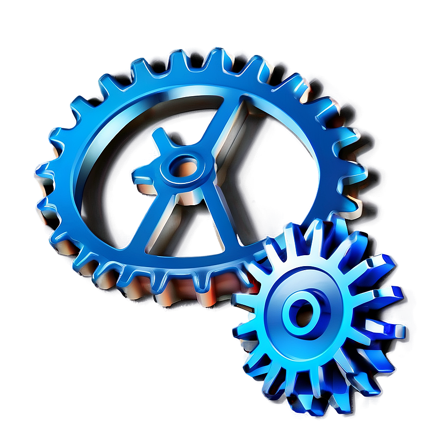 3D Gear Icon PNG aku PNG with transparent background