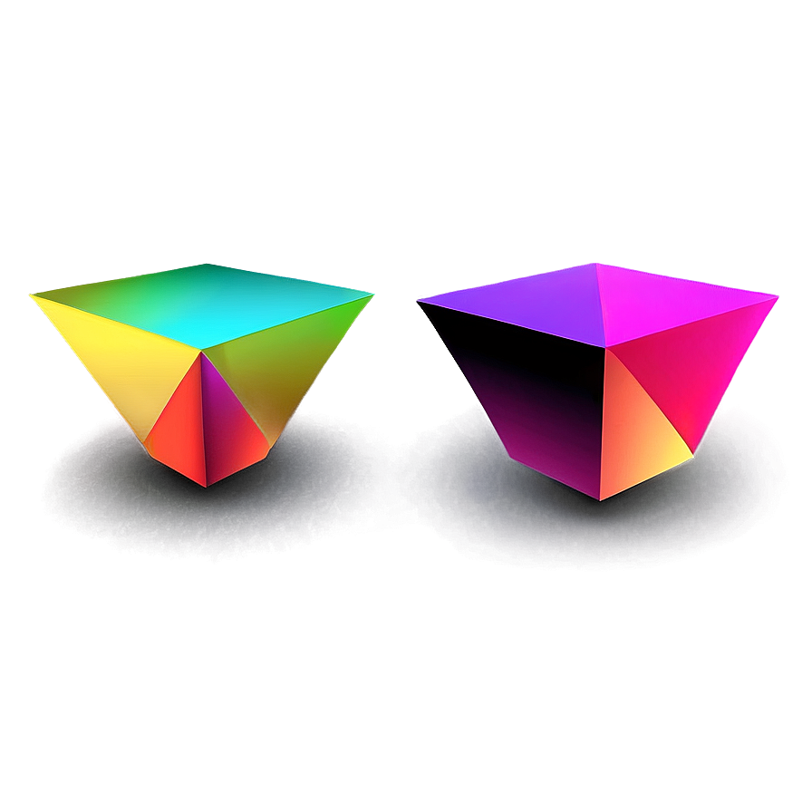 3D Geometric Objects PNG brw PNG with transparent background