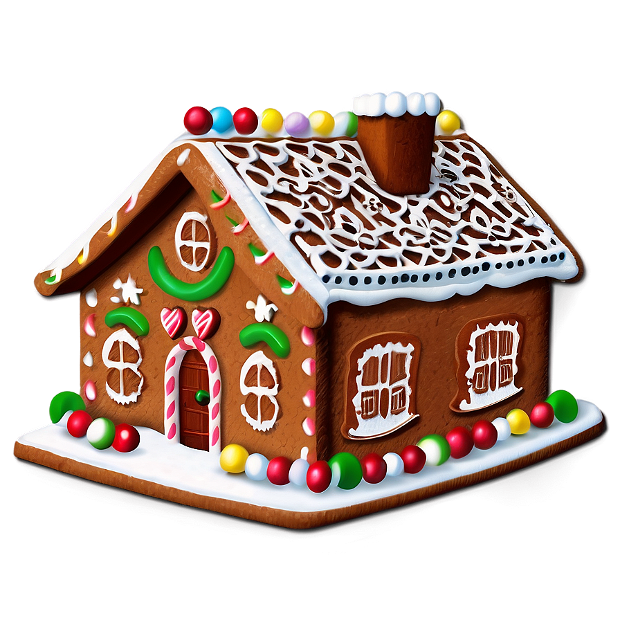 3d Gingerbread House Png 05212024