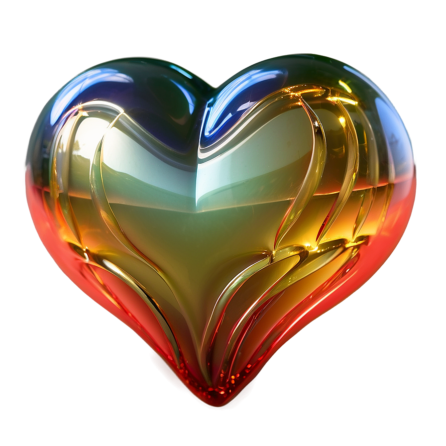 3d Glass Heart Png 05252024