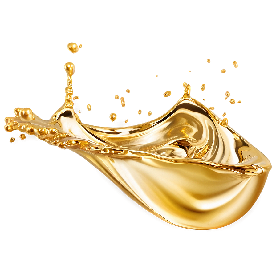 3d Gold Water Splash Png Nfa