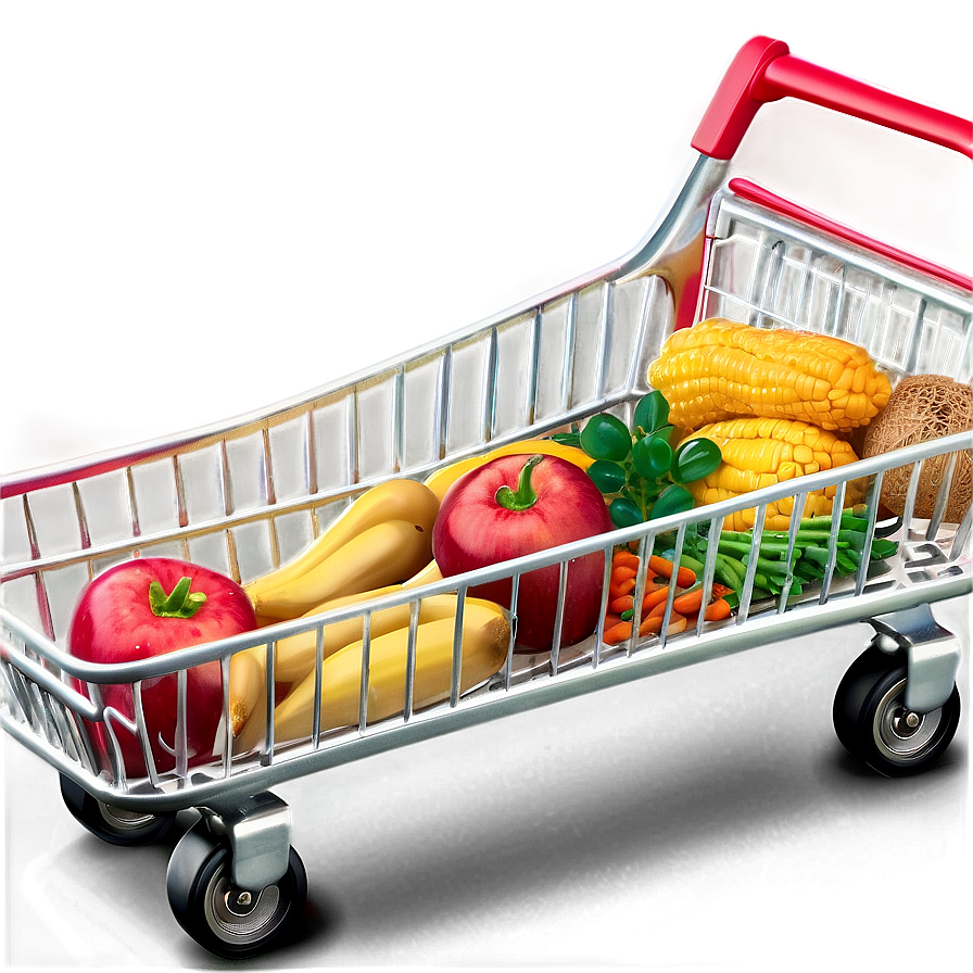 3d Grocery Cart Png Tjf