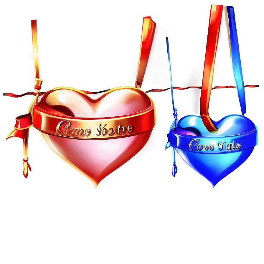 3d Heart Banner Png 05252024