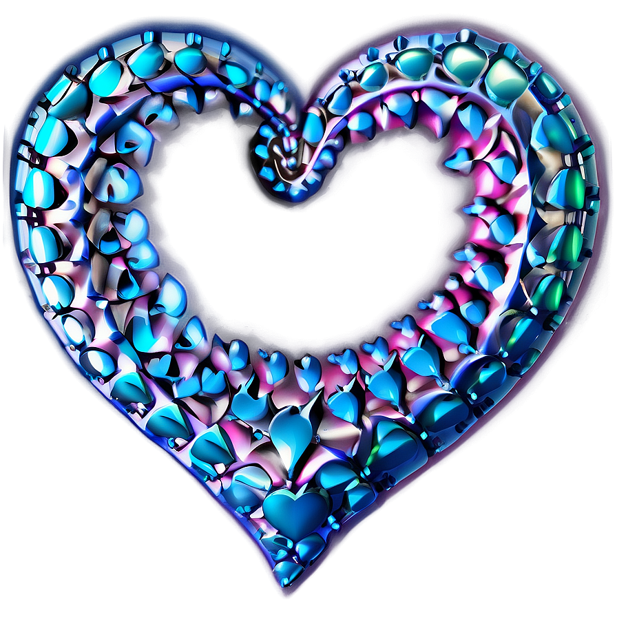 3d Heart Design Png 18