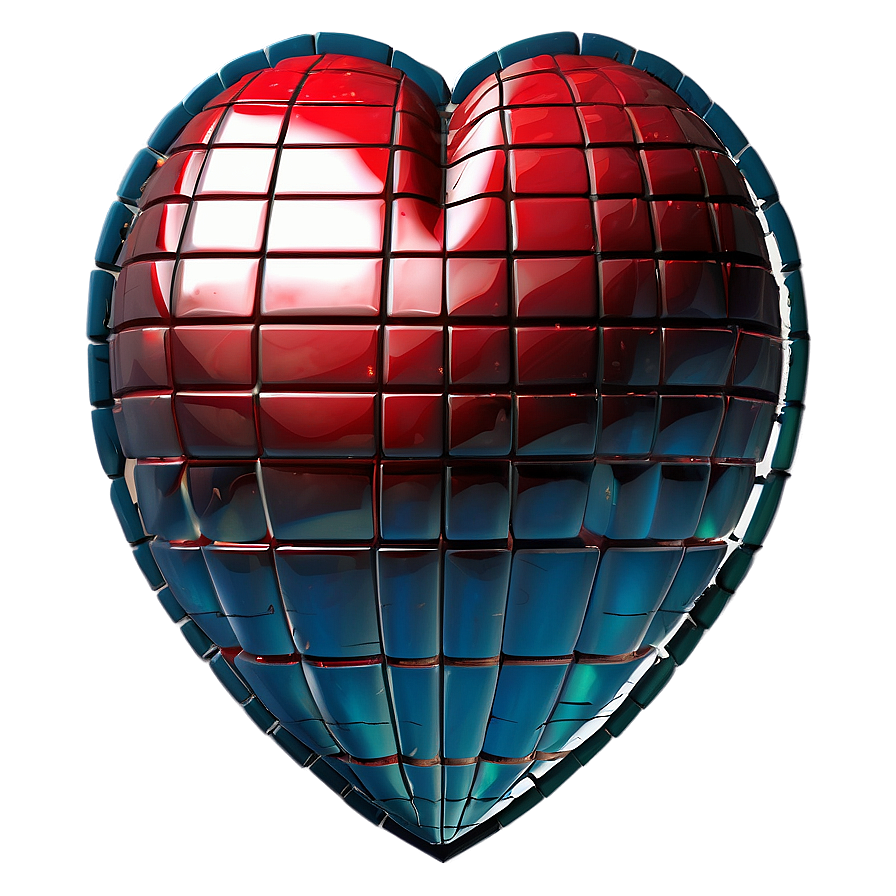 3d Heart Grid Png 05252024