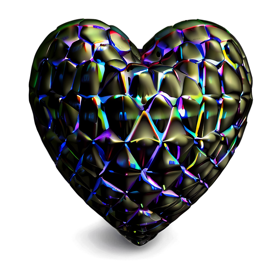 3d Heart Grid Png Pko48