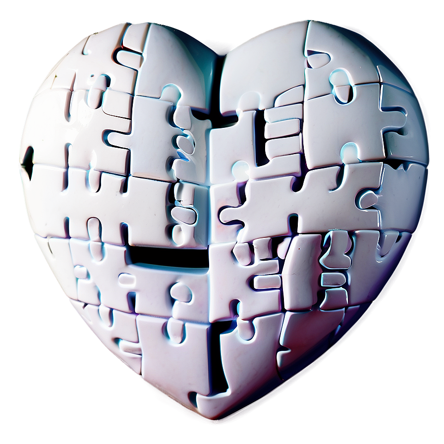 3d Heart Puzzle Png 57