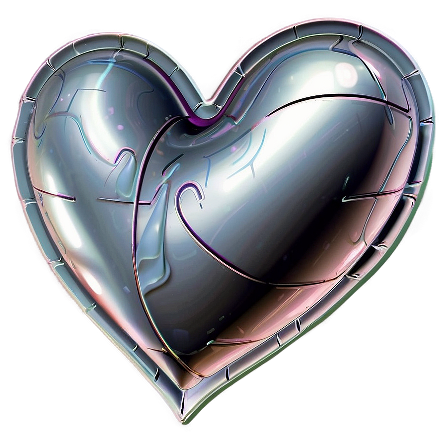 3d Heart Sticker Png Hty