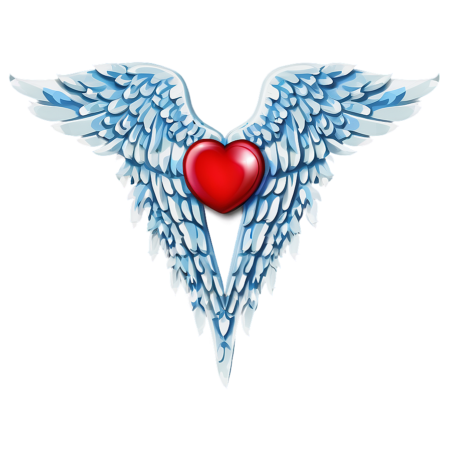 3d Heart With Wings Png 4