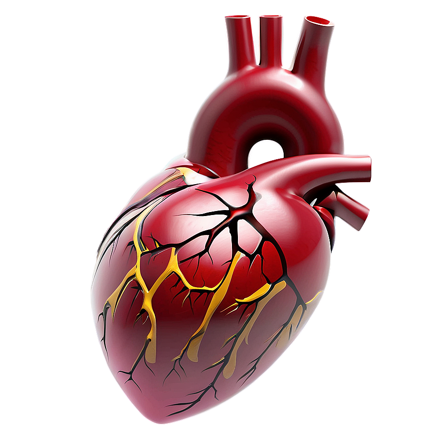 3d Human Heart Png Pux