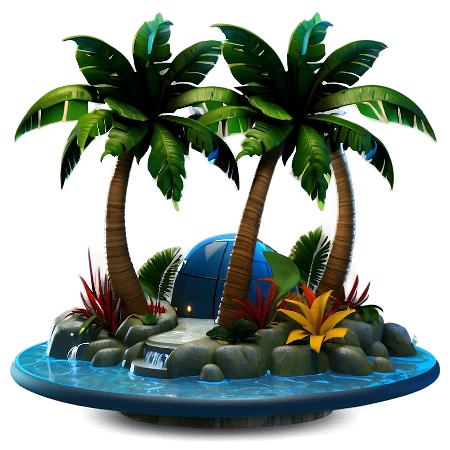 3d Island Paradise Png 97