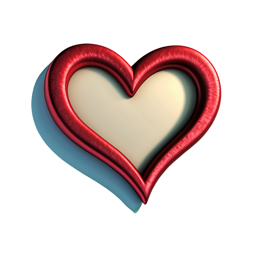 3d Love Heart Png 13