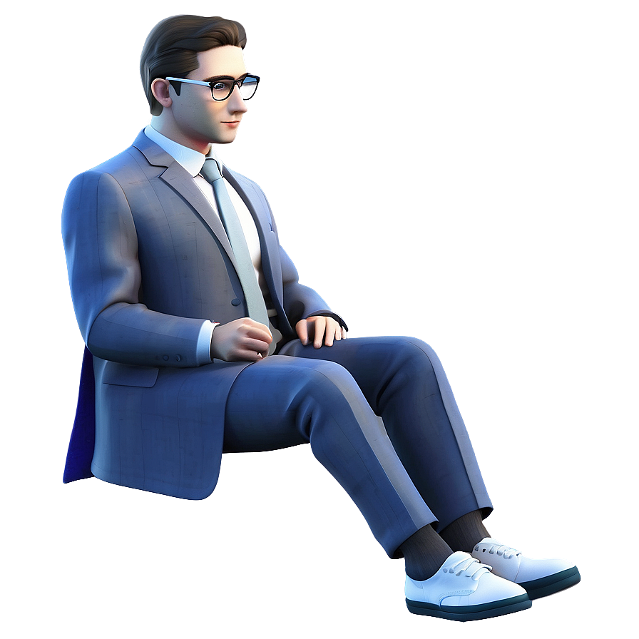 3d Man With Glasses Png 55