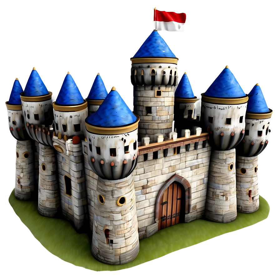 3d Medieval Castle Png Aky95