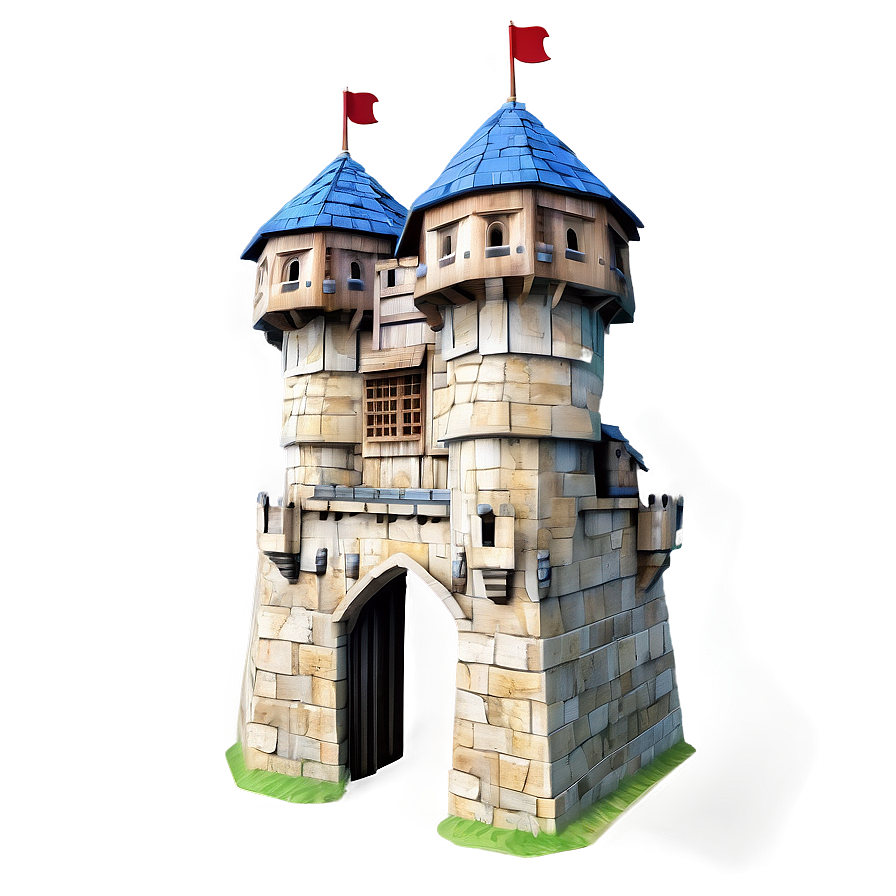 3d Medieval Castle Png Tyo83