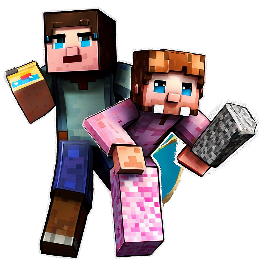 3d Minecraft Characters Png 05252024