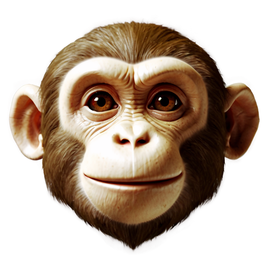 3d Monkey Face Model Png Eqh