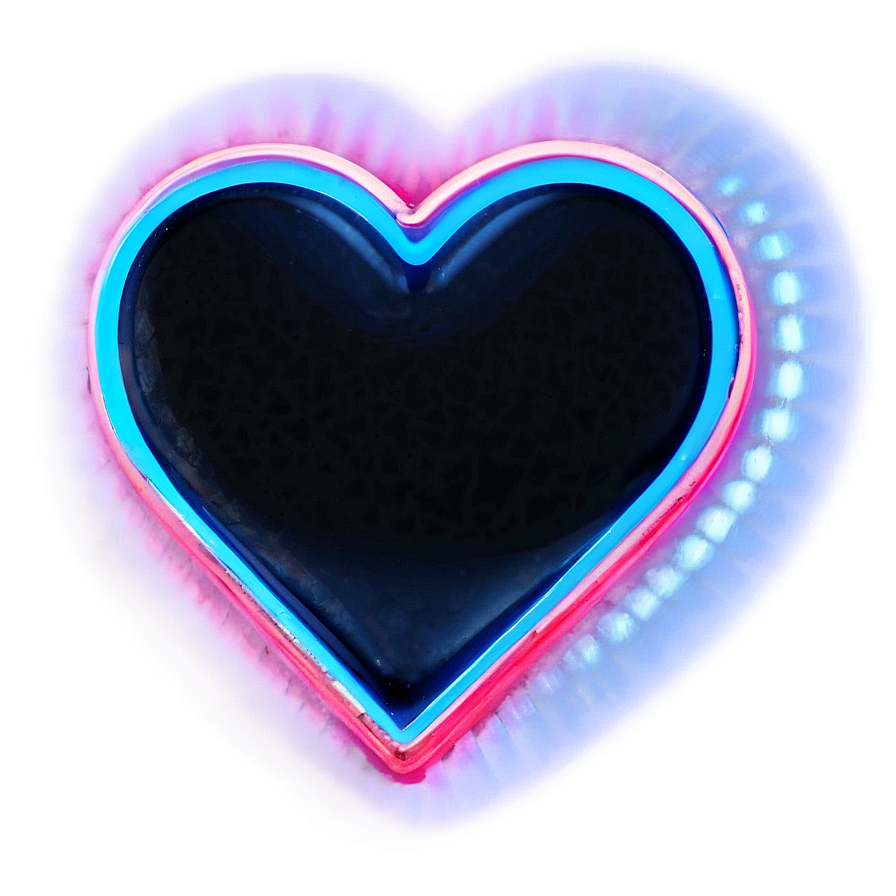 3d Neon Heart Png Rff36