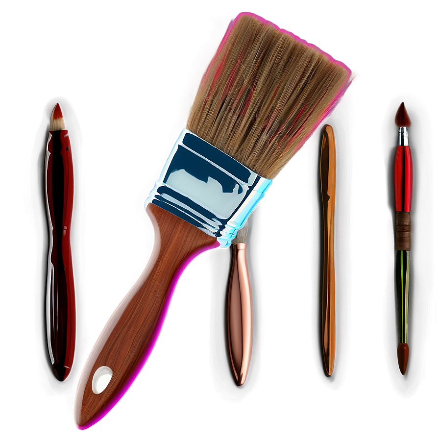 3D Paint Brush PNG arr14 PNG image with a transparent background, free high-resolution download