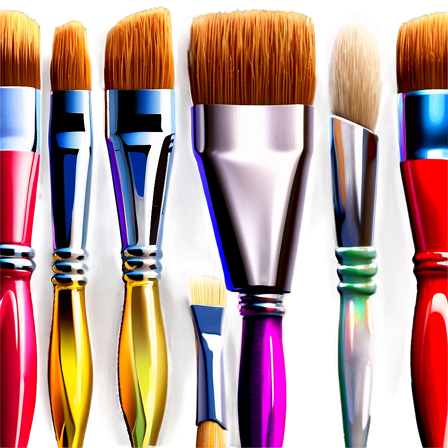 3D Paint Brush PNG ayr PNG image with a transparent background, free high-resolution download