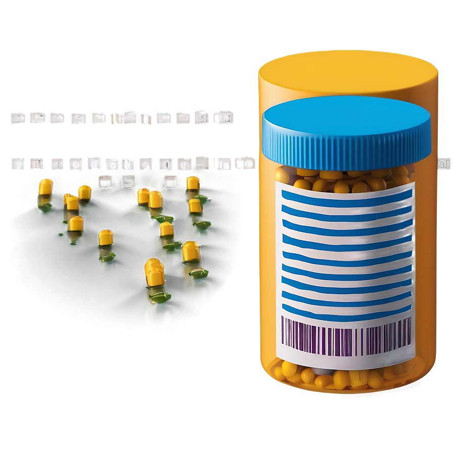 3d Pill Bottle Png 3