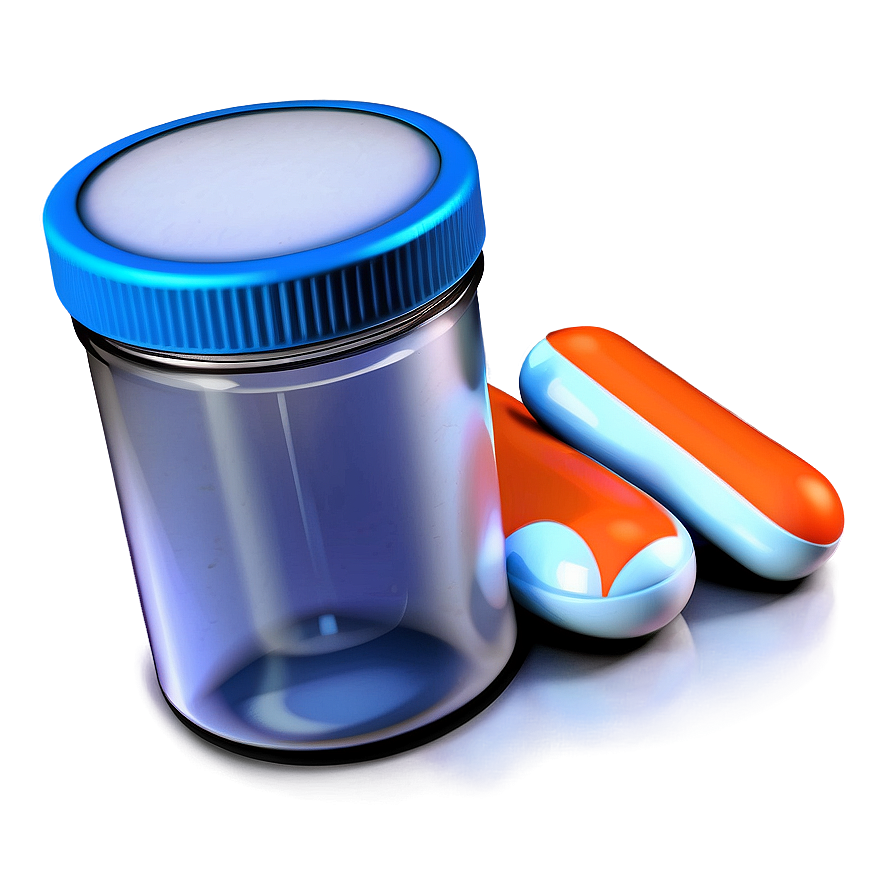 3d Pill Bottle Png Lds