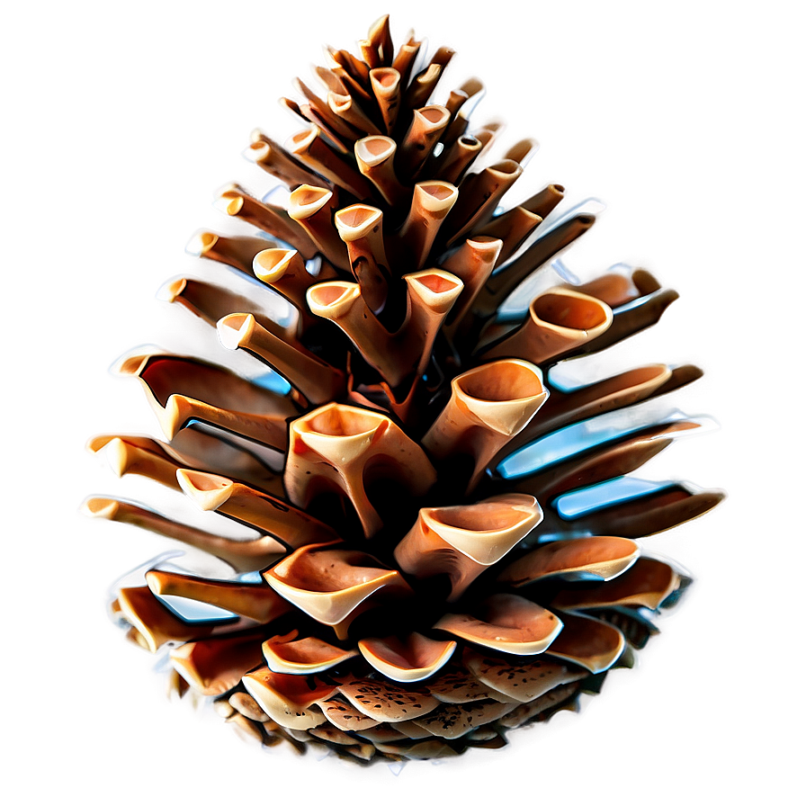 3D Pine Cone PNG 06202024 PNG image with a transparent background, free high-resolution download