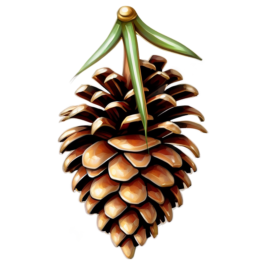 3D Pine Cone PNG 06202024 PNG image with a transparent background, free high-resolution download