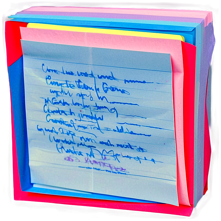 3d Post It Note Png 05252024