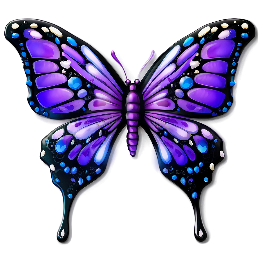 3d Purple Butterfly Png 05232024