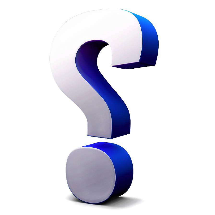 3D Question Mark Image PNG wuw14 PNG with transparent background