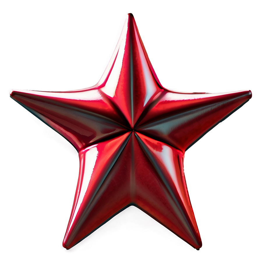 3d Red Star Png 05232024