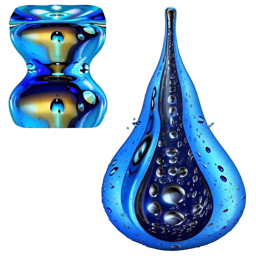 3d Rendered Water Drops Png 06122024