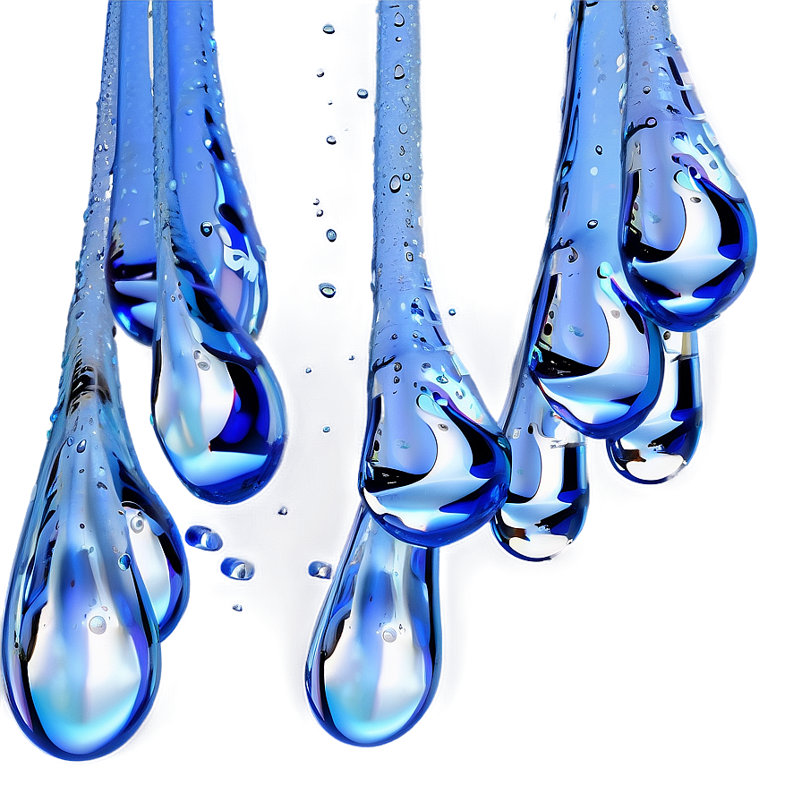 3d Rendered Water Drops Png 23