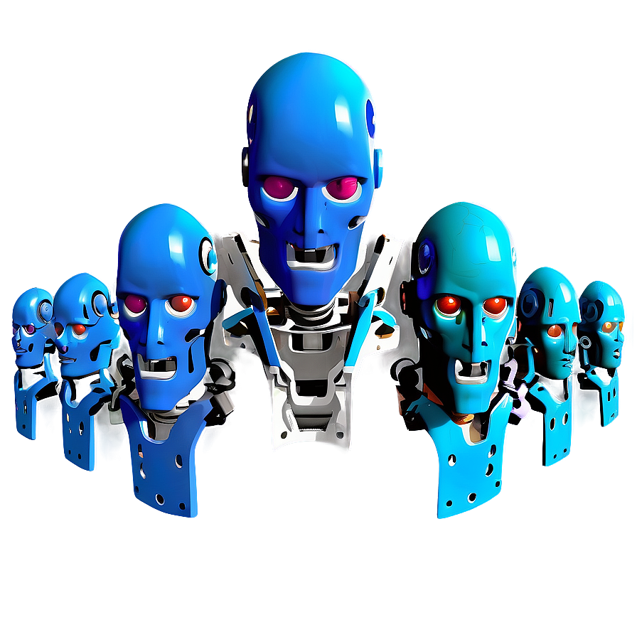 3d Robot Head Model Png Ofx78