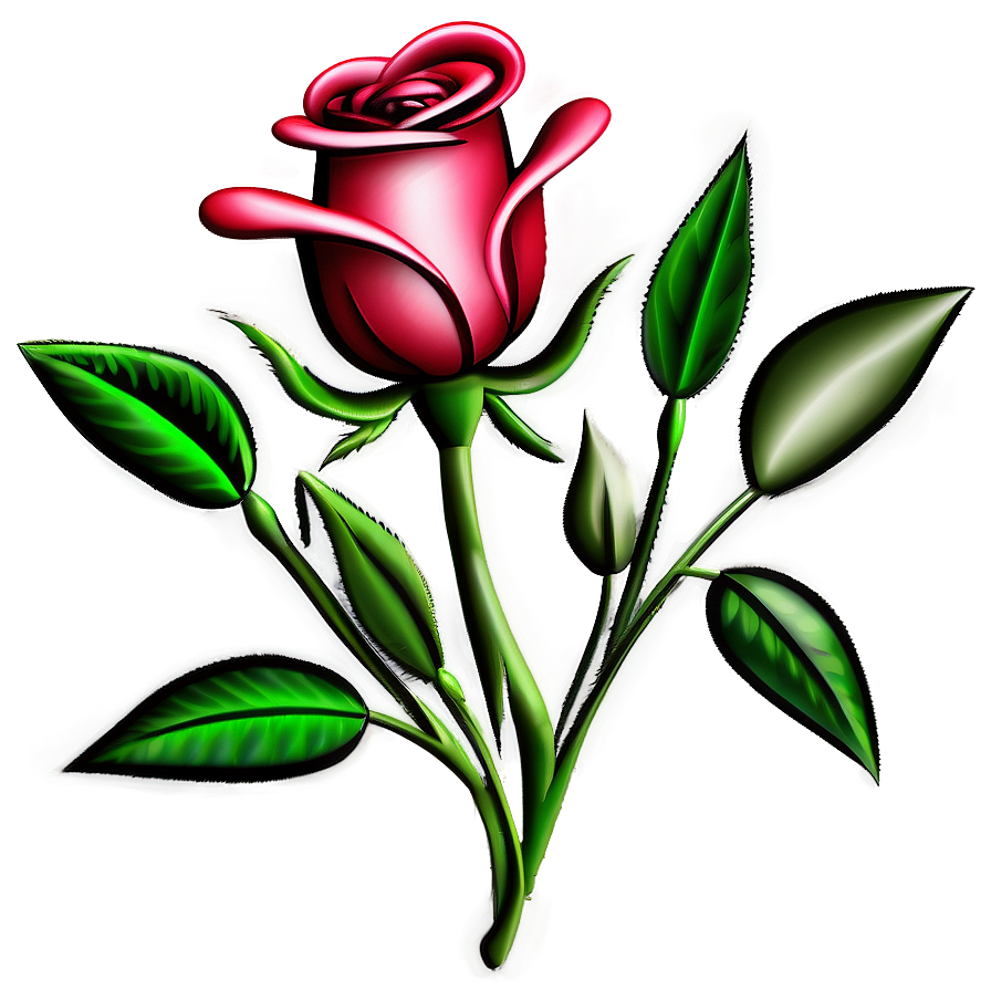 3d Rose Tattoo Picture Png Ymd