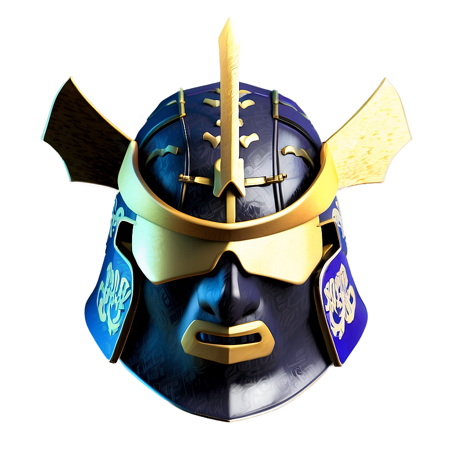 3d Samurai Helmet Png Bif