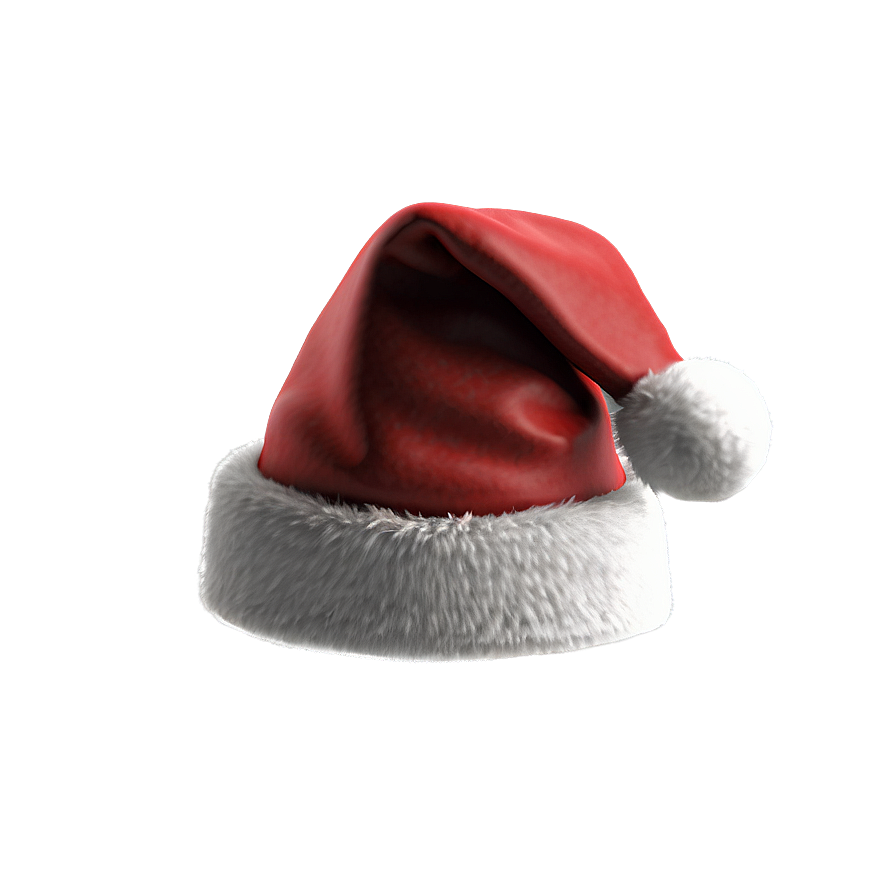 3D Santa Hat Model PNG 04302024 PNG image with a transparent background, free high-resolution download