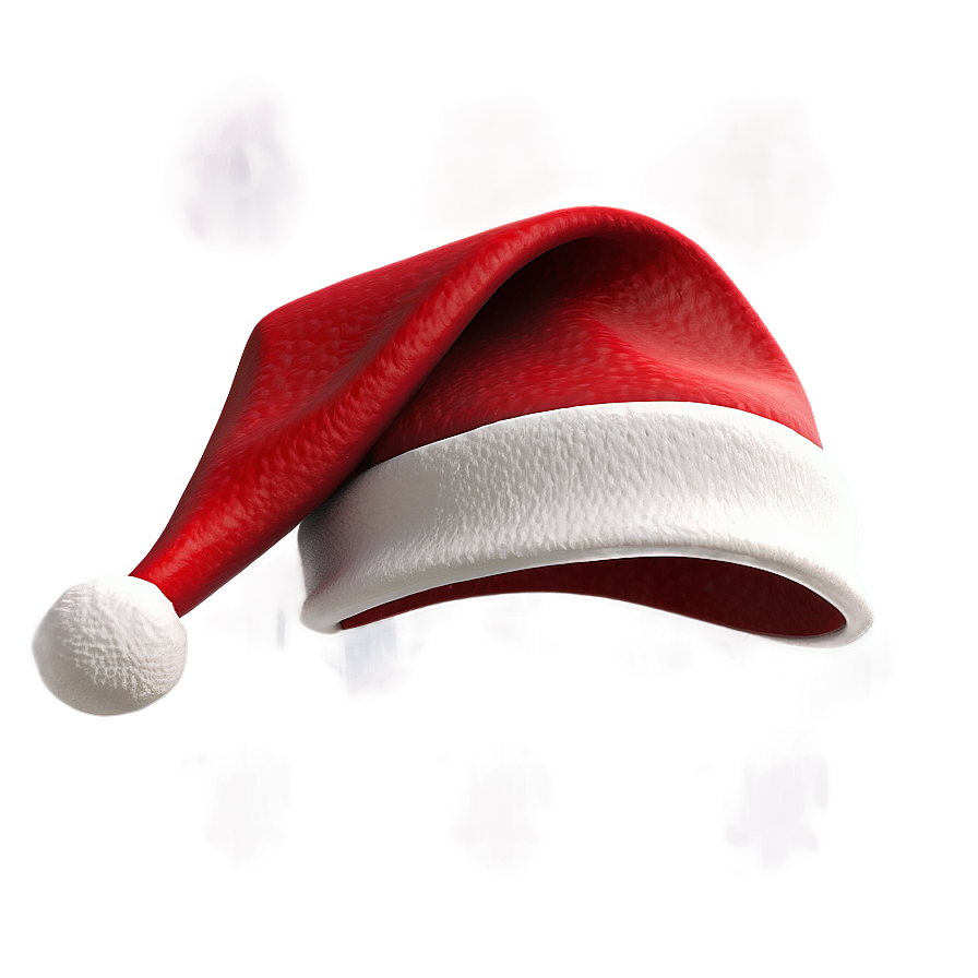 3D Santa Hat Model PNG usy57 PNG image with a transparent background, free high-resolution download
