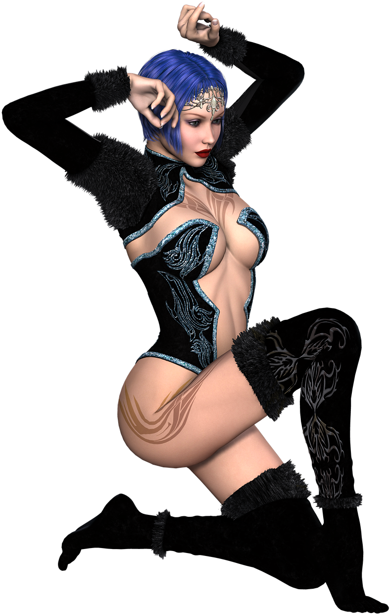 3d Sexy Girl Png, Transparent Png PNG with transparent background