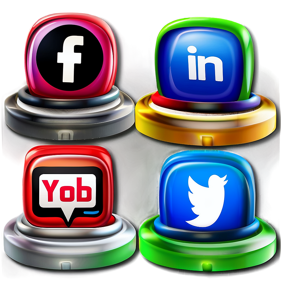 3d Social Media Icons Png 05252024