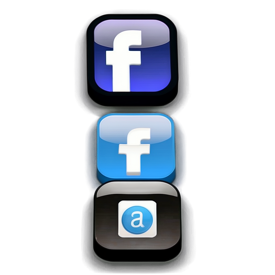 3D Social Media Icons PNG 47 PNG image with a transparent background, free high-resolution download