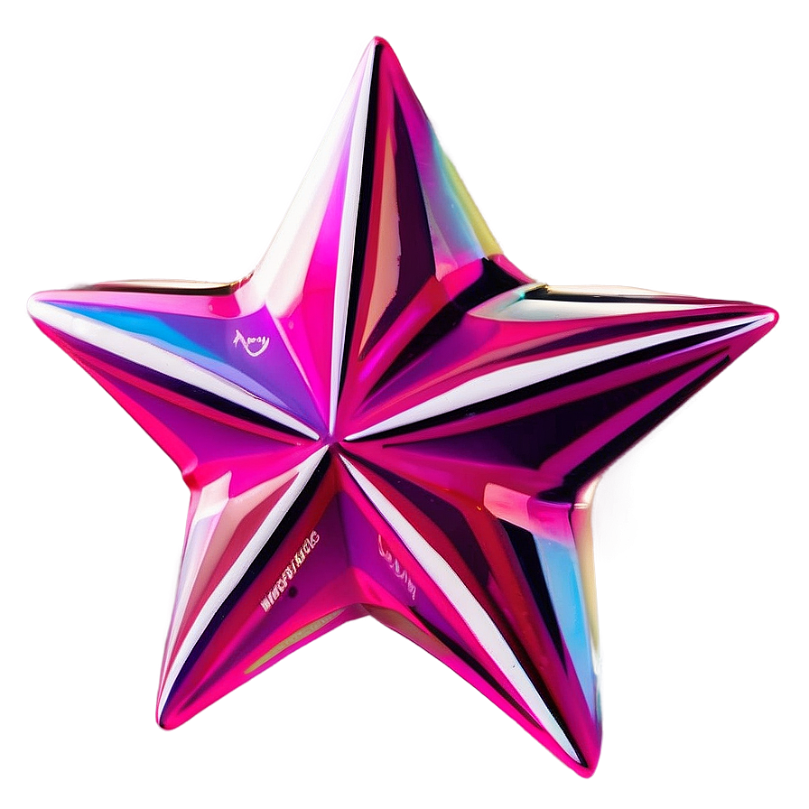 3d Star Sticker Png 44