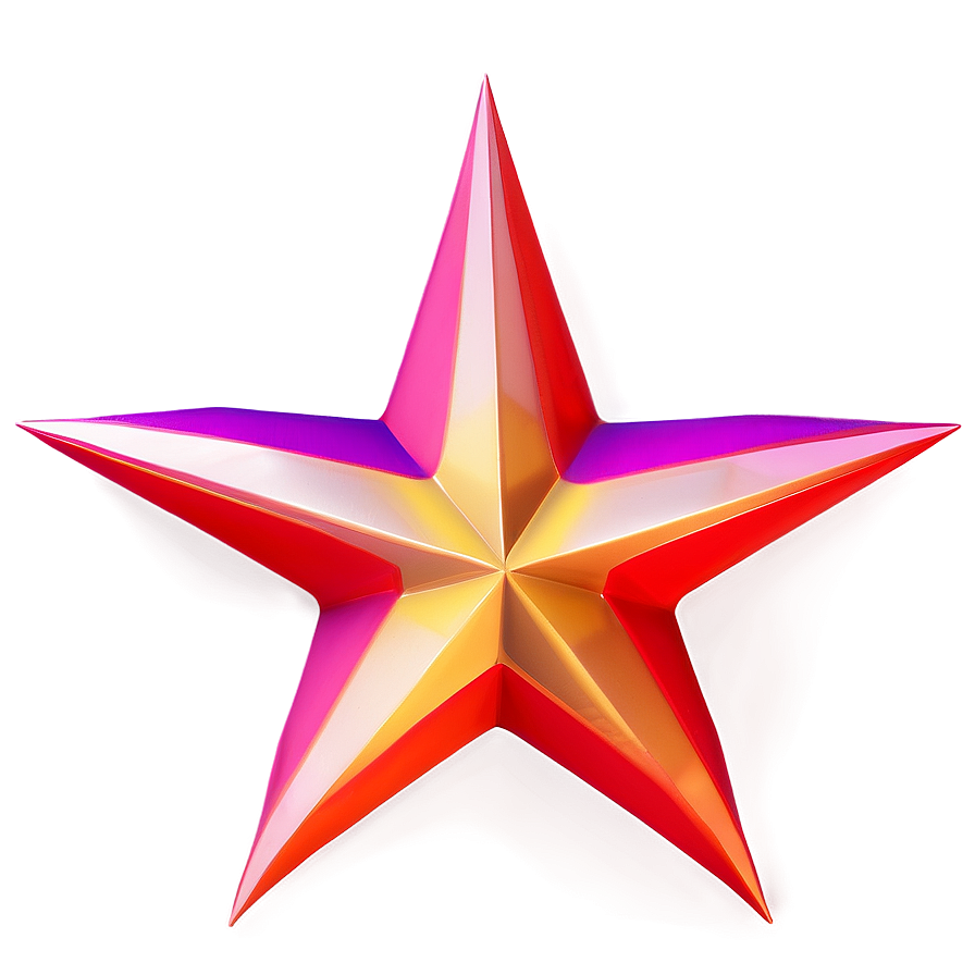3D Star Vector Model PNG irh PNG image with a transparent background, free high-resolution download