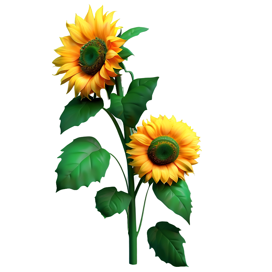 3d Sunflower Png 38