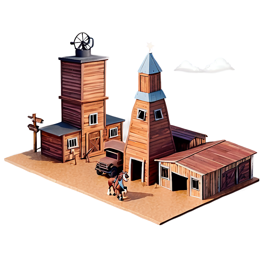 3d Wild West Town Png 69